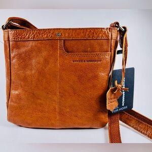Spikes & Sparrow Tan Leather Crossbody Bag